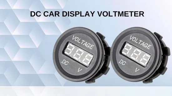 12V LED Display Voltmeter Waterproof Socket with Blue Digital Round Panel